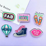 10pcs Resin Acrylic Shoe Charms for DIY Decoration Necklace Bag