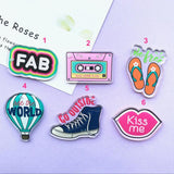10pcs Resin Acrylic Shoe Charms for DIY Decoration Necklace Bag