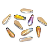 50pcs Rose Crystal Glass Dagger Spike Bead for Jewelry Making DIY