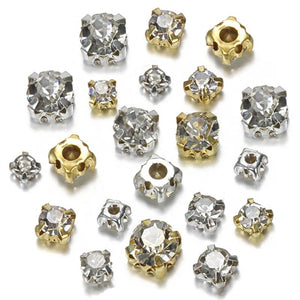 200pcs Crystal Round Rhinestone Beads for Jewelry Making