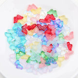 50PCS Butterfly Pendants Czech Glass Beads 8*15mm