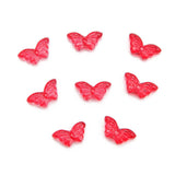 50PCS Butterfly Pendants Czech Glass Beads 8*15mm