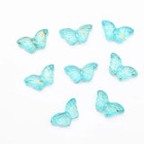 50PCS Butterfly Pendants Czech Glass Beads 8*15mm