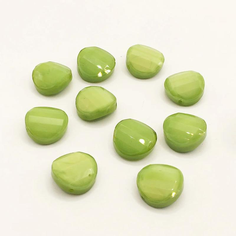 20Pcs Twist Coin Faceted Crystal Glass Beads 14MM for DIY Jewelry Making