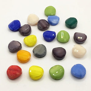 20Pcs Twist Coin Faceted Crystal Glass Beads 14MM for DIY Jewelry Making
