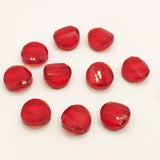 20Pcs Twist Coin Faceted Crystal Glass Beads 14MM for DIY Jewelry Making