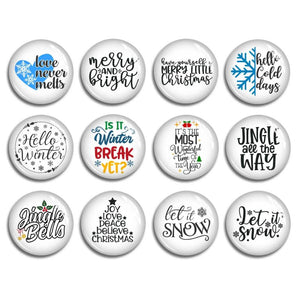Christmas Tree Glass Dome Cabochon, Picture Bead - FJ2340