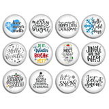 Christmas Tree Glass Dome Cabochon, Picture Bead - FJ2340