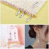 9Pcs Num 10-90 Acrylic Beads Stitch Marker Charms Locking Stitch Marker