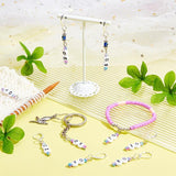 9Pcs Num 10-90 Acrylic Beads Stitch Marker Charms Locking Stitch Marker