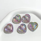 10pcs Flower Heart Acrylic Beads for Jewelry Making Diy