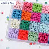 50g 6mm Small Cylindrical Pier Dun Acrylic Beaded DIY Jewelry Mobile Phone