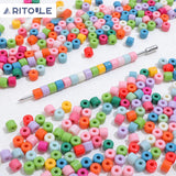 50g 6mm Small Cylindrical Pier Dun Acrylic Beaded DIY Jewelry Mobile Phone