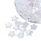 100pcs Eco-Friendly Acrylic Star 10x4mm Beads for Jewelry Making