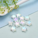 100pcs Eco-Friendly Acrylic Star 10x4mm Beads for Jewelry Making