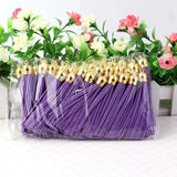 10pcs Mix Leather Cord Fabric Tassel for Keychain Cellphone Jewelry Charms