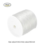 60 Yards Clear Elastic String Cord Polyester Stretch Thread for Party Deco