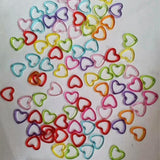 Acrylic Heart Bead Frames Mixed Jewelry 15x16.5x4mm