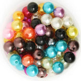 90pcs Acrylic Pearl Round Beads 10mm Dia.