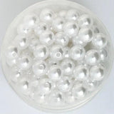 90pcs Acrylic Pearl Round Beads 10mm Dia.