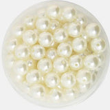 90pcs Acrylic Pearl Round Beads 10mm Dia.