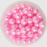 90pcs Acrylic Pearl Round Beads 10mm Dia.