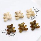10pcs Bear Charms Resin Beads Connectors DIY Jewelry Accessories