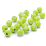 50pcs 12mm Acrylic Sport Spacer Beads for DIY Bracelets Basketball Tennis Rugby