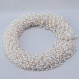 2M Copper Crystal Beads Craft Chain Link Chain With Crystal Glass Beads
