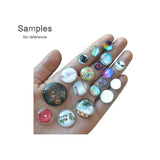 Christmas Glass Dome Cabochon, Tree Santa Reindeer Image Beads - FJ2396