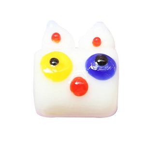 13*15mm Children's Cat Glass Beads DIY Jewelry Accessories 2pcs