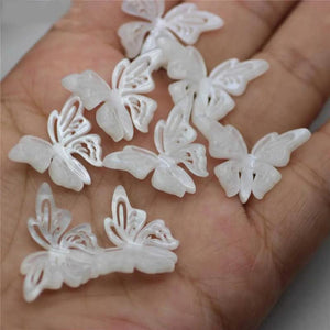 10pcs 16*23mm Resin 3D Butterfly Charms DIY Earrings Jewelry Making
