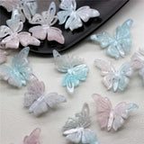10pcs 16*23mm Resin 3D Butterfly Charms DIY Earrings Jewelry Making