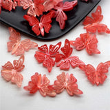 10pcs 16*23mm Resin 3D Butterfly Charms DIY Earrings Jewelry Making