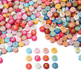 100pcs/Lot 7MM Mixed Alphabet Beads for Jewelry Making DIY