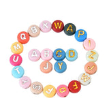 100pcs/Lot 7MM Mixed Alphabet Beads for Jewelry Making DIY