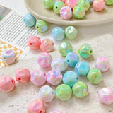 10pcs Acrylic Pendant Beads Macaron Loose Beads Diy Necklace Earrings Jewelry