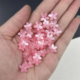 20PC 13MM Flower Beads Cap Acetic Acid Acrylic Spacer Beads Charm Connectors
