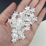 20PC 13MM Flower Beads Cap Acetic Acid Acrylic Spacer Beads Charm Connectors