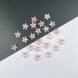 20PC 13MM Flower Beads Cap Acetic Acid Acrylic Spacer Beads Charm Connectors