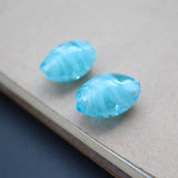 10Pcs Lampwork Glass Beads Multi-color Oval Charm Beads for Jewelry DIY