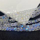 100pcs 4mm Austrian Crystal Square Glass Beads for Jewelry Making DIY