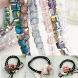 100pcs 4mm Austrian Crystal Square Glass Beads for Jewelry Making DIY