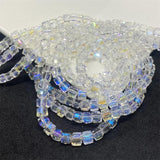 100pcs 4mm Austrian Crystal Square Glass Beads for Jewelry Making DIY