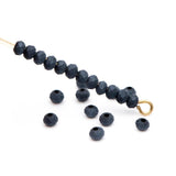 Matte Crystal Glass Rondelle Tiny Beads 3mm