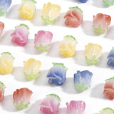 3D Resin Rose Beads DIY Necklace Earring Pendant Materials