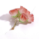3D Resin Rose Beads DIY Necklace Earring Pendant Materials