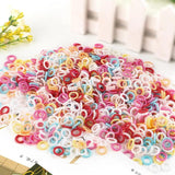 10mm Pearl Circle Acrylic Ring Beads Round Spacer Bead Jewelry Making