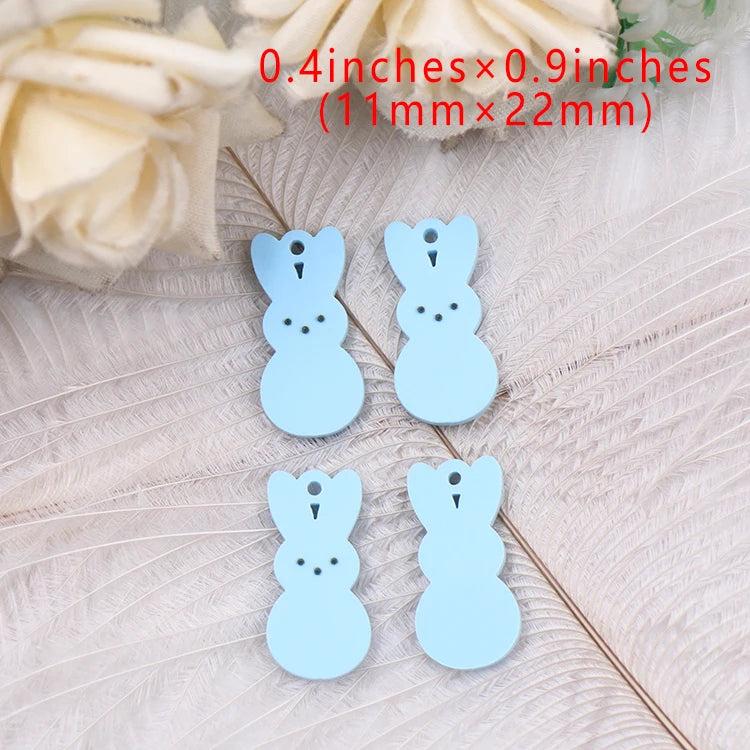 10-22mm Hot CN Bunny Easter Acrylic Cut Printing Acrylic Findings