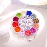 5100pcs Soft Pottery Colored Square Letter Jewelry Box